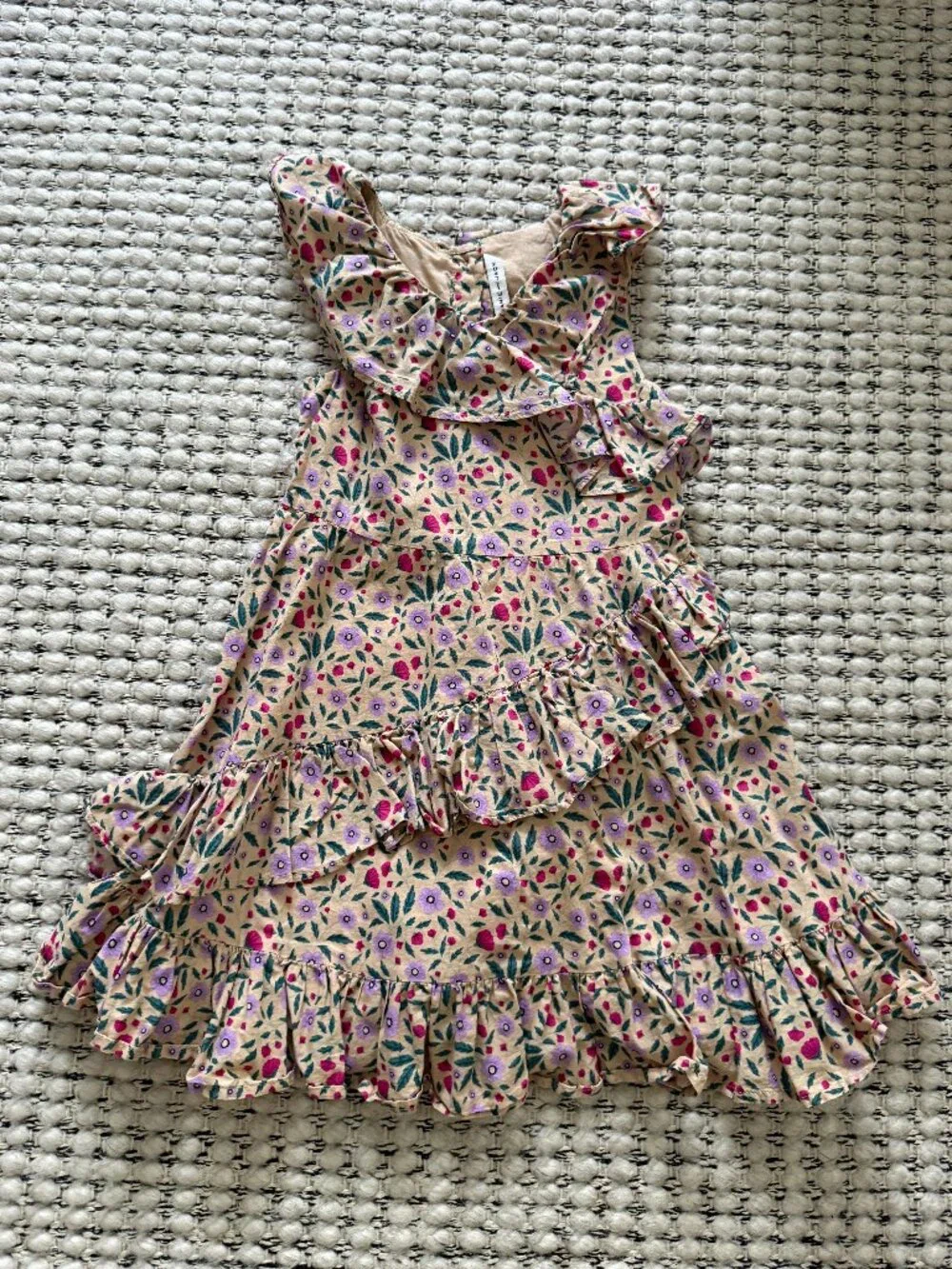 Janie & Jack Girls Floral Ruffle Dress
